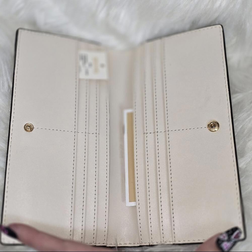 Michael Kors Cream Leather Wallet - Picture 4 of 4